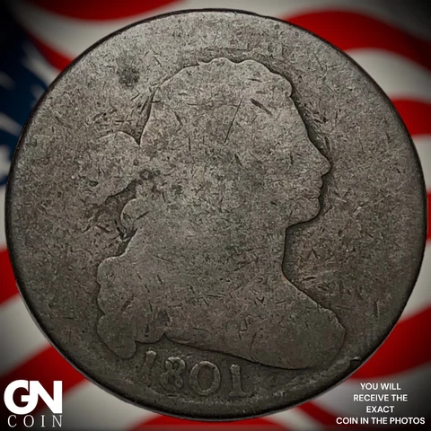 1801 Draped Bust Large Cent Q7299 Cover