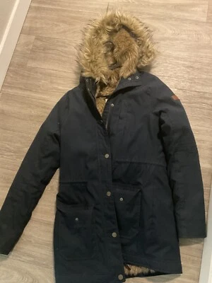 Casaco Hollister parka vintage acabamento de pele sintética capuz forrado Sherpa - Imagem 1 de 4