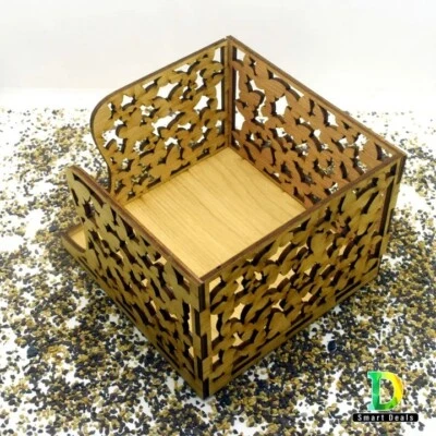 Soporte para servilletas de papel de madera 4 mm para mesa de comedor soporte para pañuelos Foto 1 de 4