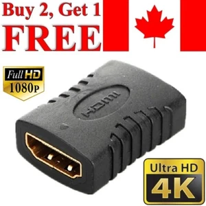 HDMI to HDMI Adapter Female to Female Coupler Extender Connector for 4K TV HDCP - Picture 1 of 3