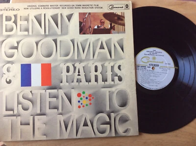 Benny Goodman & Paris Listen MagicUSED LP VINYL 1967 Command RS 921 SD Gatefold - Image 1 of 4
