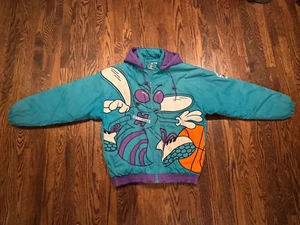 Vintage Starter Hornets Jacket, Size Large, J-Cole AOP - Picture 1 of 10