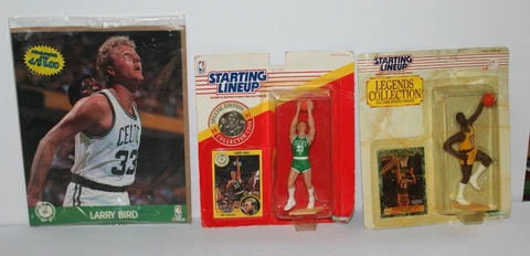Boston Celtics Larry Bird + Los Angele Lakers Wilt Chamberlain Action Figures Cover