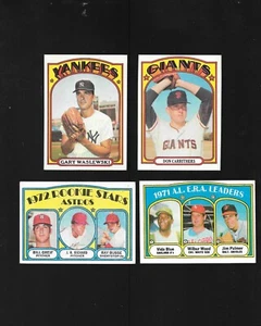1972 Topps U-Pick (#25-#183) Finish that Set Baseball Trading Cards MLB - Picture 1 of 34
