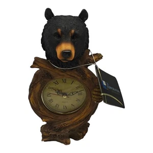 DWK Corp Black Bear Battery Operated Clock - Picture 1 of 13