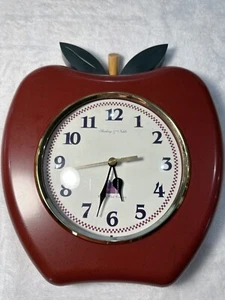 Vintage Sterling und edler Apfel 9" hoch 8" breit Uhr Bauernhaus Land - Bild 1 von 6