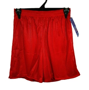 BNWT Girls Boys Sz 8 LW Reid Smart Red Stretch Mesh Style School Sports Shorts - Picture 1 of 1