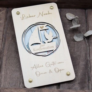 Geldgeschenk zur Konfirmation personalisiert / Geschenk Konfirmation Gutschein - Bild 1 von 5