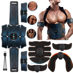Tactical Muscle Stimulator EMS Ab Trainer -Portable Stimulater Abs Massager Belt - Picture 1 of 106