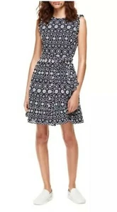 Kate Spade New York Eyelet Wrap Dress Blue Size US 4 UK 8 RRP £229 - Picture 1 of 5