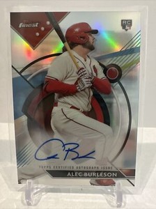 2023 Topps Finest ALEC BURLESON RC Cardinals Refractor ROOKIE AUTO #FA-AB