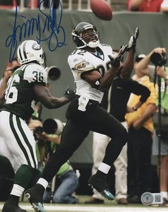 Foto 8x10 firmada por Jimmy Smith Beckett/Bas ingenio #W312284 Jacksonville Jaguars - Imagen 1 de 1