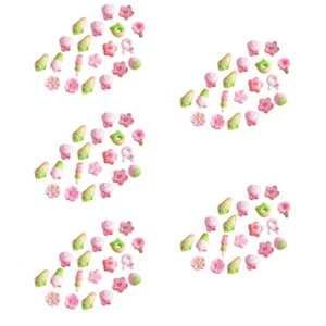 5 PCS Resin Accessories Simulation Ornaments Flatback Flower Charms - Zdjęcie 1 z 12