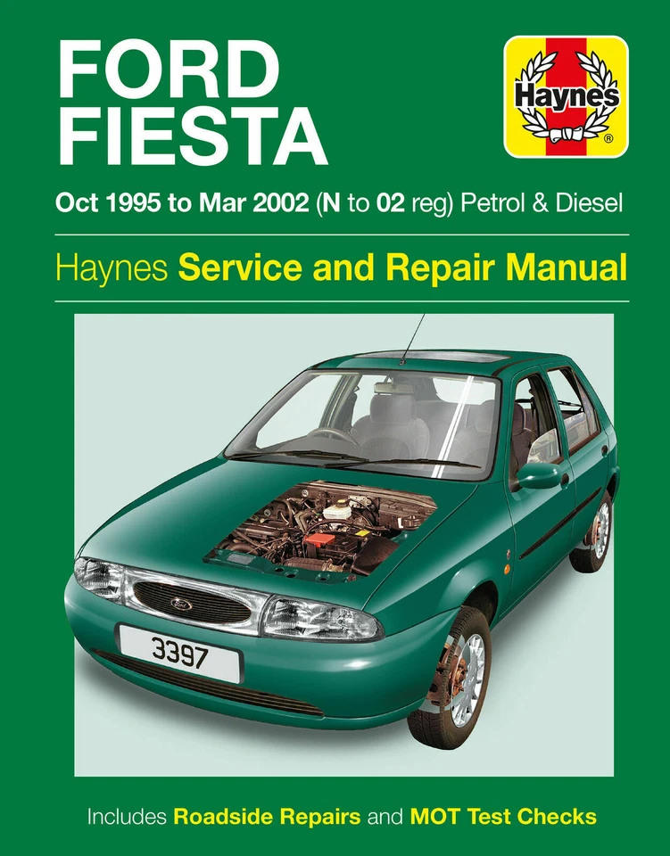 Ford Fiesta Benzina Diesel 1995-2002 Servizio & Riparazione Manuale 3397 Haynes - Immagine 1 di 1
