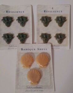 VINTAGE 90's New Resilience Baroque Shell Bath Coordinates Glycerin Guest Soaps