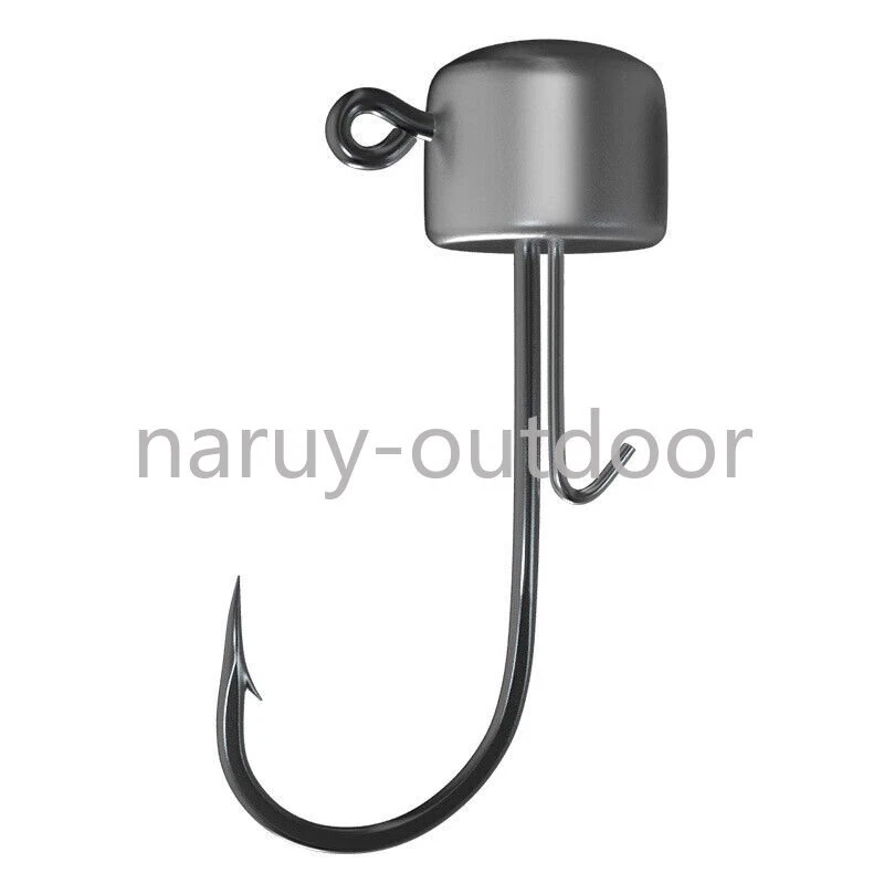 25 pezzi Ned Rig Jig Heads senza erbacce non verniciato basso crappie trota worm hook - Immagine 1 di 4