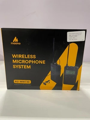 MAONO LAVALIER PROFESSIONAL WIRELESS MICROPHONE SYSTEM AU-WM730 - Image 1 of 2