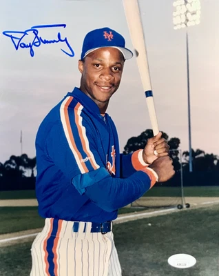 Darryl Strawberry Autographed 8x10 Photo Mets JSA AD82138 - Image 1 of 4