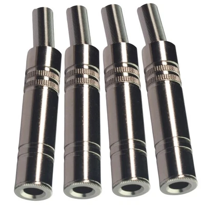 CESS 6.35mm 1/4 Inch Stereo TRS Female Connector Jack (4 Pack)  - Image 1 of 4