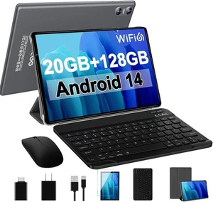 SKYEGG Android 14 Tablet 10.1 inch Tablets,20GB RAM 128GB ROM 1TB Expand,Octa-Co - Picture 1 of 7