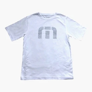 NWT Boy's Travis Mathew J Sandbridge Tee, White, Medium - Picture 1 of 1