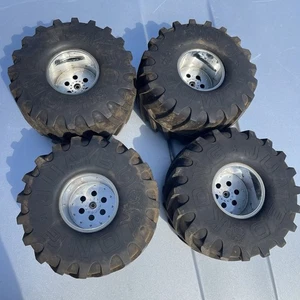 IMEX Jumbo Kong MASSIVE 1/8 Monster Truck Tires 14mm Hex Wheels Great Condition - Picture 1 of 12