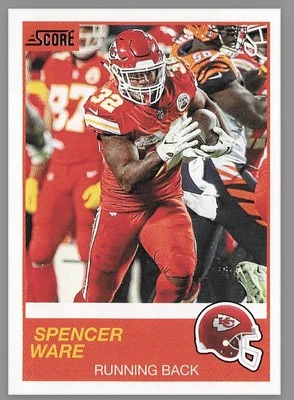 2019 Score #6 Spencer Ware Kansas City Chiefs Football - Image 1 of 2