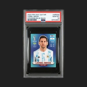2022 FIFA W/C QATARLIONEL MESSISTICKERS-BLUE BACK - Picture 1 of 2