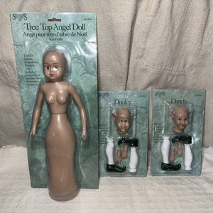 1996 Syndee's Crafts Doll Kits 2 Elves & Tree Topper Kits Christmas All 3 NEW - Bild 1 von 8