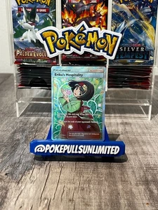 Erika's Hospitality 174/181 Team Up Full Art Ultra Rare Holo Pokemon Card - Picture 1 of 2