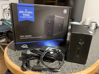 OWC Gemini Thunderbolt 3 8TB (2x4TB) RAID-Dock 1GB/s *neuwertig* schwarz - Bild 1 von 3