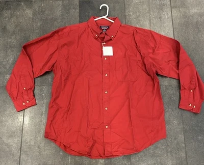 Augusta Sportswear Men's Button Up Red Dress Shirt Size XLarge Long Sleeve NWT - Image 1 of 4