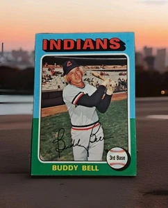 1975 Topps Baseballkarte Cleveland Indians Buddy Bell #38 Vintage keine Knicke Ex+ - Bild 1 von 2