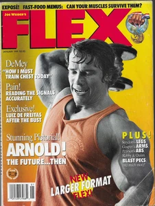 ARNOLD SCHWARZENEGGER 1-91 FLEX bodybuilding muscle magazine 1991 - Imagen 1 de 1