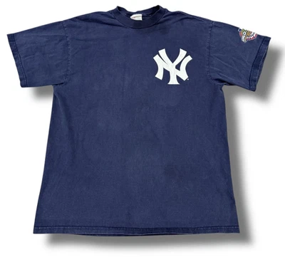 Camiseta De Colección 2001 Majestic Derek Jeter #2 Grande Serie Mundial Yankees de Nueva York MLB Foto 1 de 4
