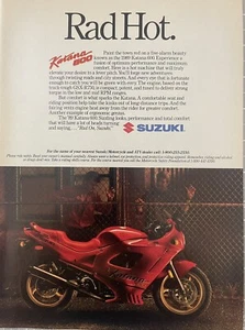 Suzuki Katana 600 Motorcycle Vintage Print Ad Advertisement 1989 - Picture 1 of 2
