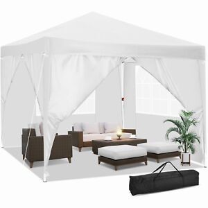 10×10 Ez Pop Up Canopy Tent Heavy Duty Commercial Instant shelter Party Gazebo