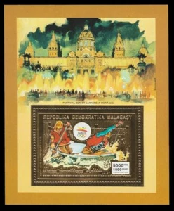 Madagaskar 1992 - Mi-Nr. Block 193 A ** - MNH - Gold - Olympia Barcelona - Picture 1 of 1