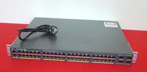 Cisco WS-C2960X-48LPS-L • Ethernet Gigabit PoE Switch • 48 Ports + 4 SFP • 2960X - Picture 1 of 1