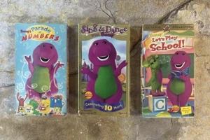 Barney VHS Lot (3 Tapes) **GOOD CONDITION** - Imagen 1 de 10