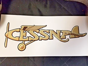Cessna Aircraft Tail Decal 1920s - 1930s LARGE Water Slide Decal - Bild 1 von 4