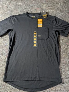 Ariat Men's Rebar Workman Buzz Saw Blade Black T-Shirt Breathable Medium NWT - Picture 1 of 8