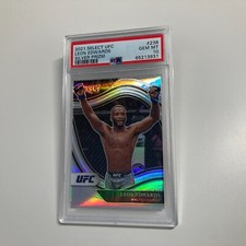 Leon Edwards 2021 Panini Select UFC Octagonside Silver Prizm Card #238 PSA 10