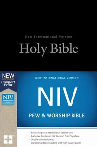 NIV, Pew and Worship Bible Black 2017, Hardcover BRAND NEW in Shrink Wrap!!! - Picture 1 of 4