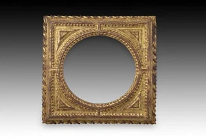 Frame. Carved and gilded wood. 17th century. - Picture 1 of 6