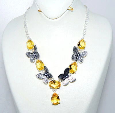 Damenanhänger charaktervoll Anhänger Sterling Silber 925 Edelstein Citrin - Bild 1 von 3