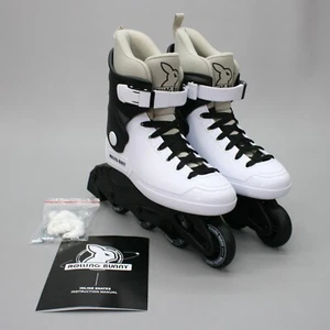 Neu Rolling Bunny Damen 7 weiß schwarz Inline Rollschuhe Blades Rollerblades - Bild 1 von 9