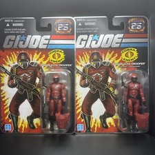 Crimson Guard Elite Trooper G.I. JOE COBRA 25th Anniversary FOIL MOC #3 Lot of 2