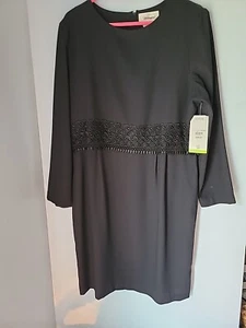 Worthington Dress JC Penney Size 16 Black NWT - Picture 1 of 6