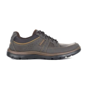 Rockport Men's Get Your Kicks Blucher Brown Leather Shoes M79269 - Picture 1 of 4